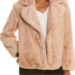 Nine West pink faux fur blazer jacket